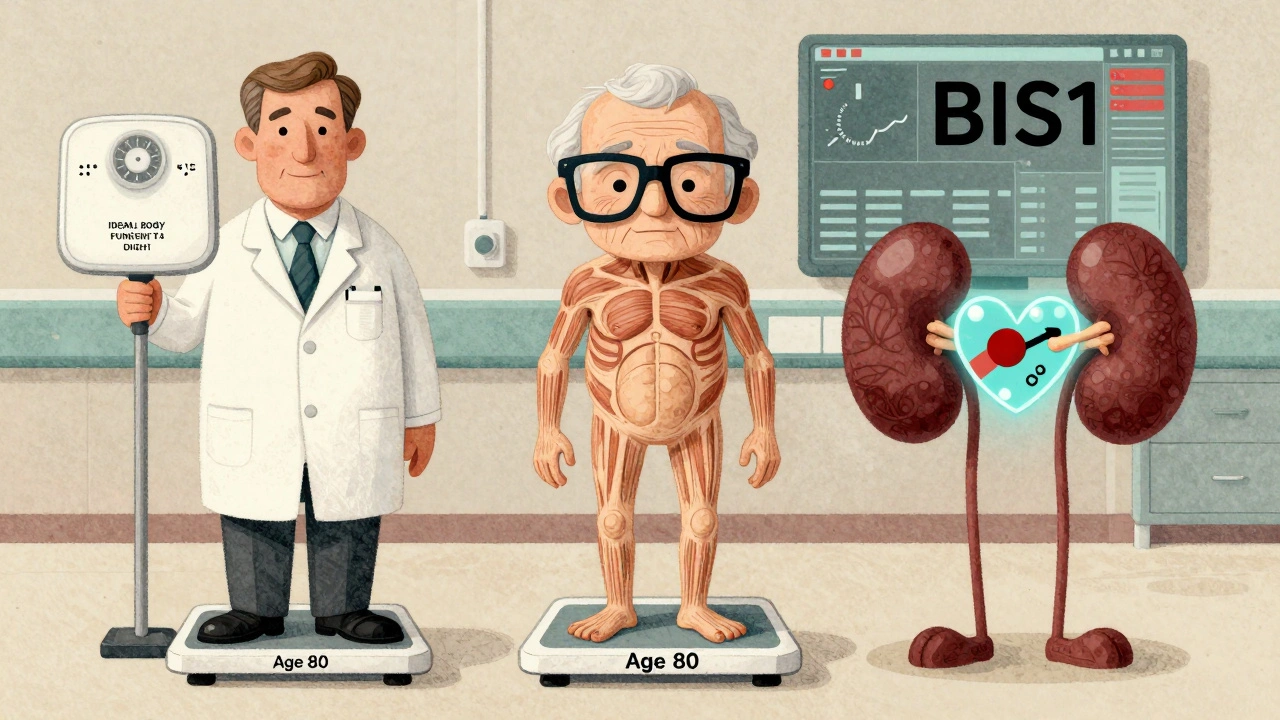 Three kidney formula characters comparing accuracy for an older adult