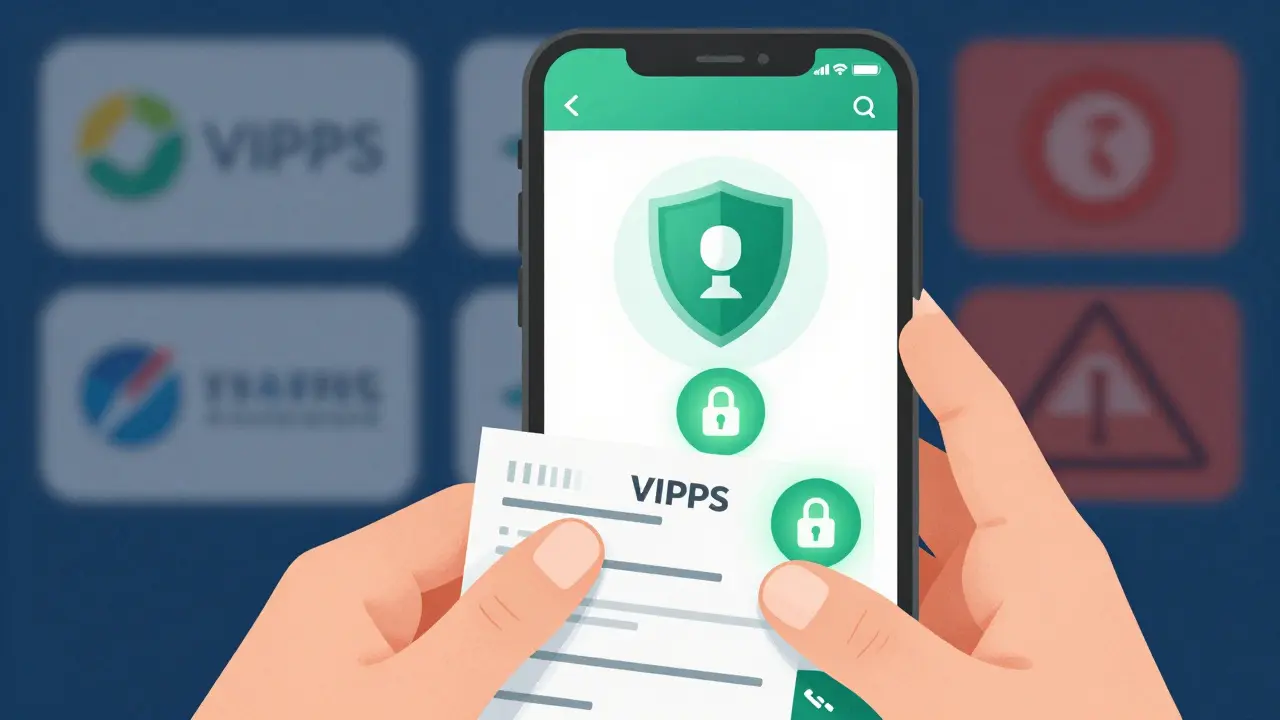 Smartphone showing secure verified online pharmacy purchase process