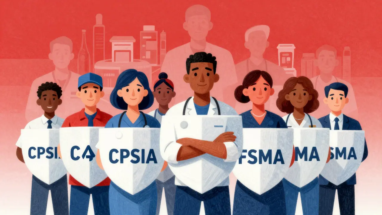 Manufacturing team protected by abstract law shields
