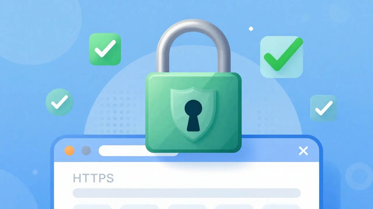 Stylized padlock and shield symbolizing online pharmacy security